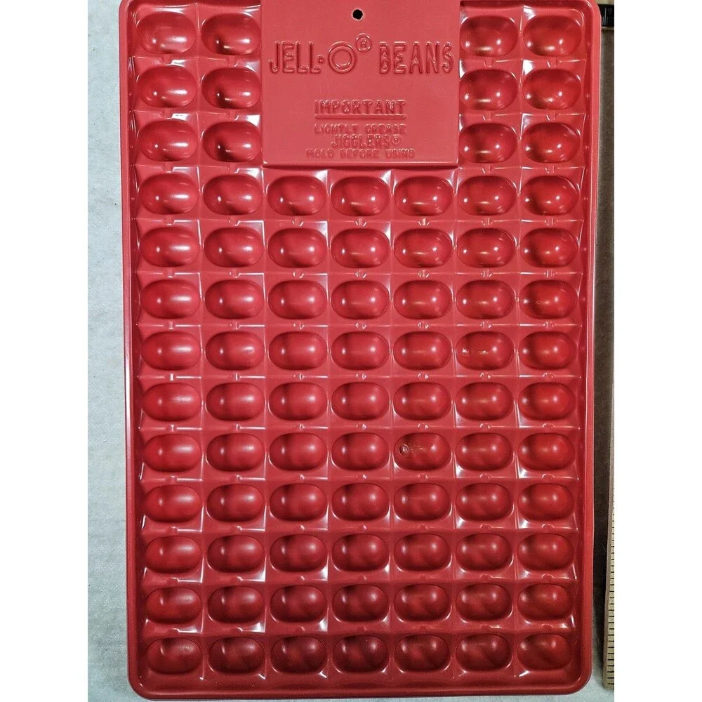 Vintage Jell-O Jelly Beans Jello Molds Easter Jiggler Shooter Mold Tray Lot of 2